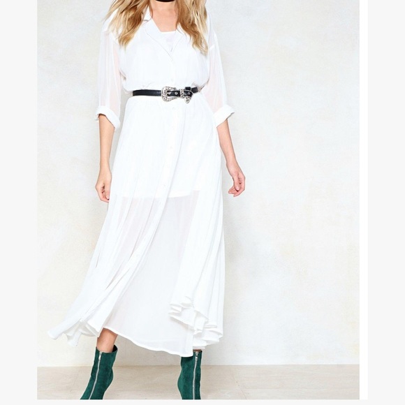 Nasty gal love shirts maxi dress